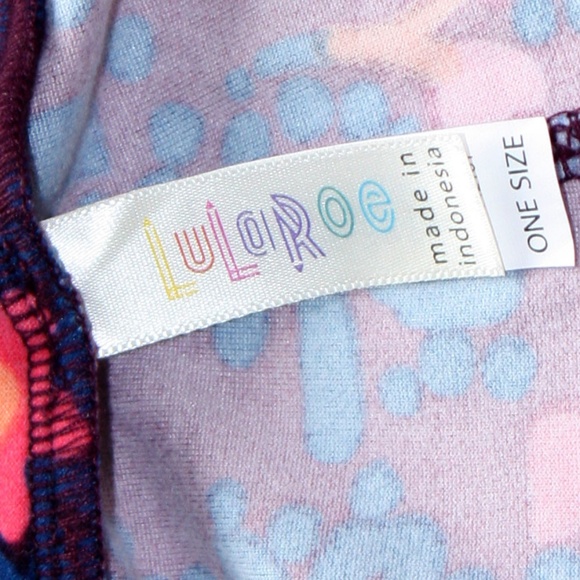 LuLaRoe Floral Leggings One Size - Picture 3 of 3